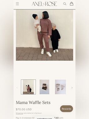 Axel Rose Mama Waffle Jogger Set